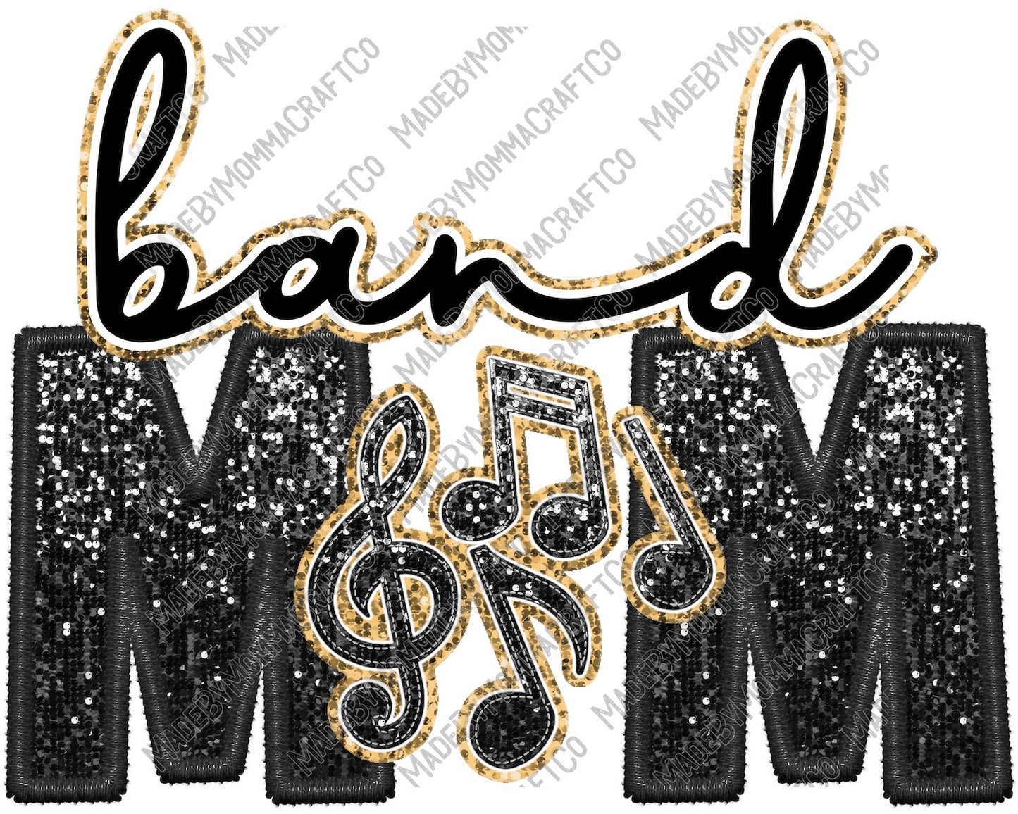 Band Mom - School - Cheat Clear Waterslide™ or White Cast Sticker