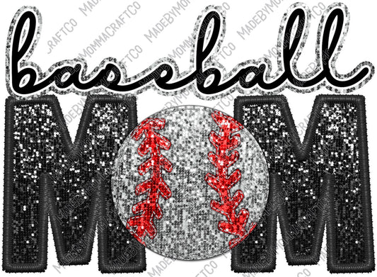 Baseball Mom - Sports - Cheat Clear Waterslide™ or White Cast Sticker