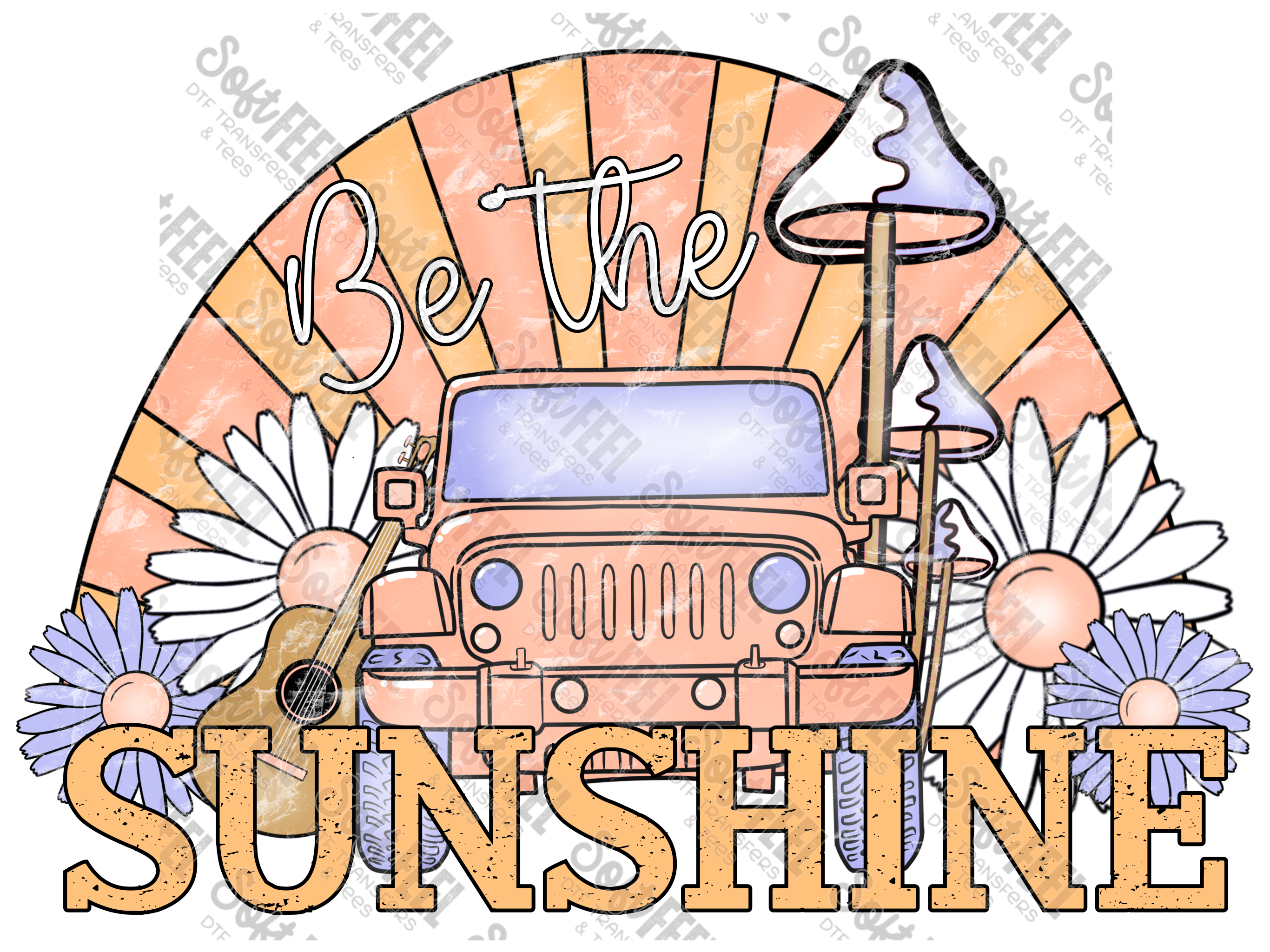 Be The Sunshine - Women&#39;s / Motivational - Direct To Film Transfer / DTF - Heat Press Clothing Transfer