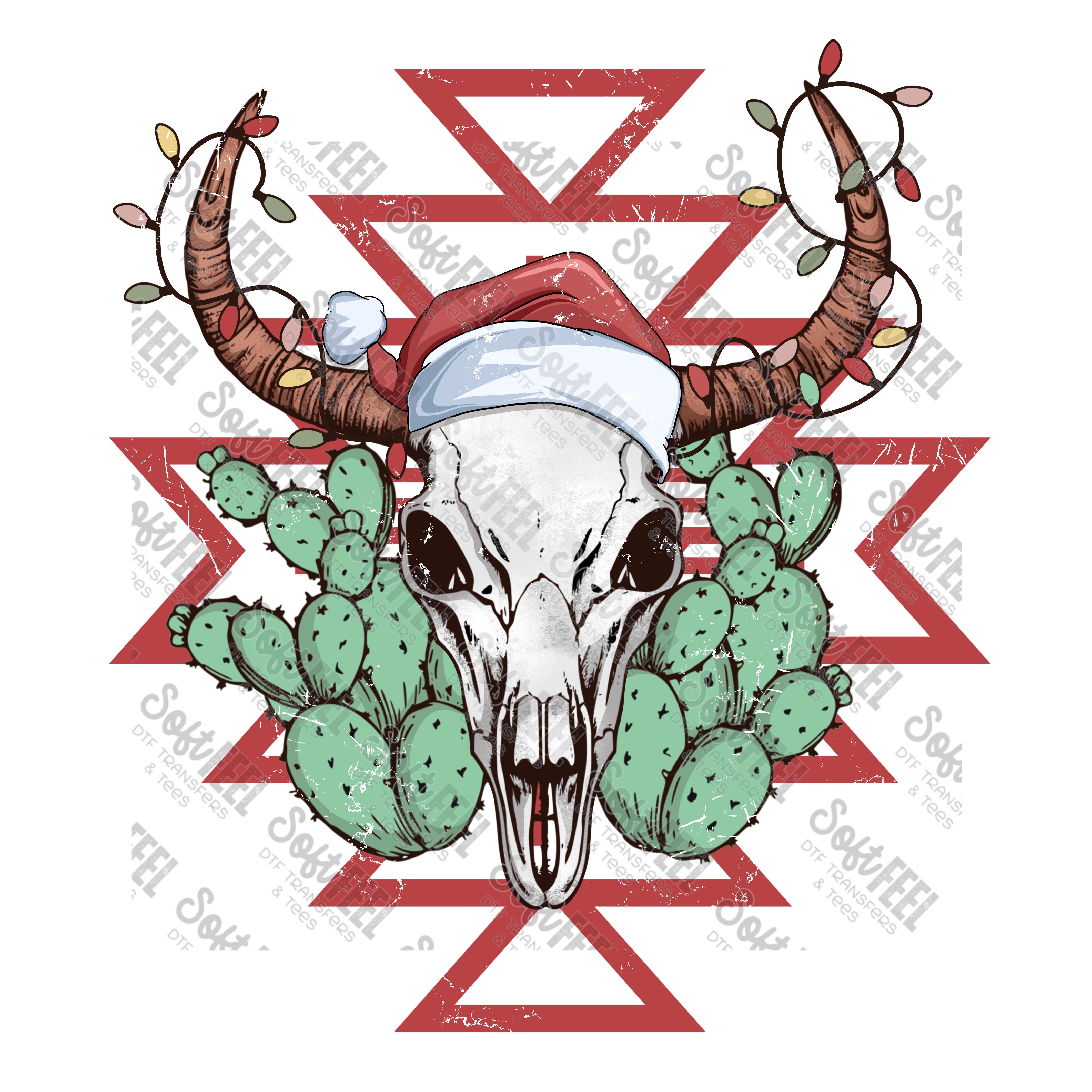 Boho Christmas - Christmas - Direct To Film Transfer / DTF - Heat Press Clothing Transfer