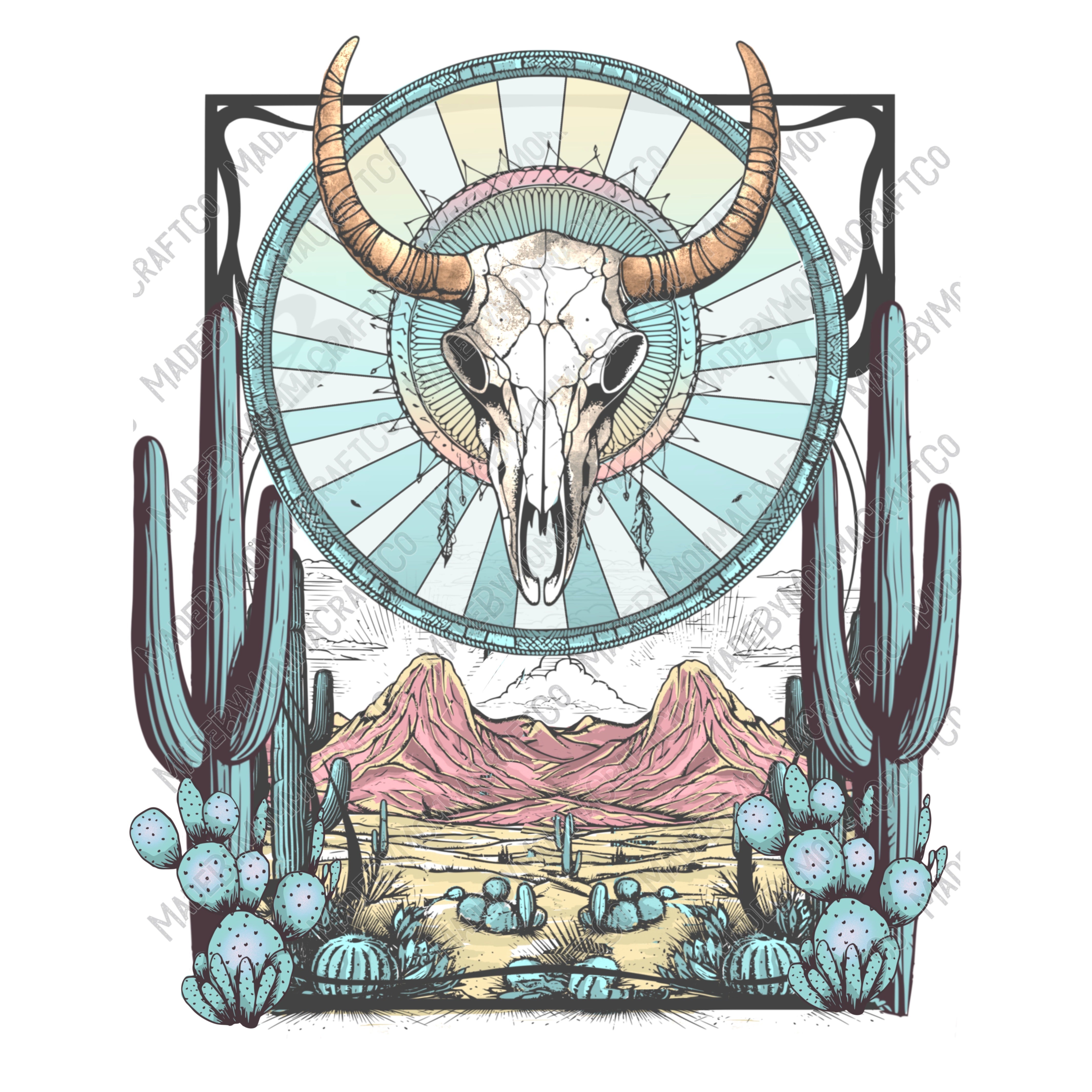Boho Dreams - Western - Cheat Clear Waterslide™ or White Cast Sticker