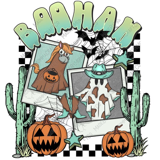 Boo Haw - Western / Halloween - Cheat Clear Waterslide™ or White Cast Sticker