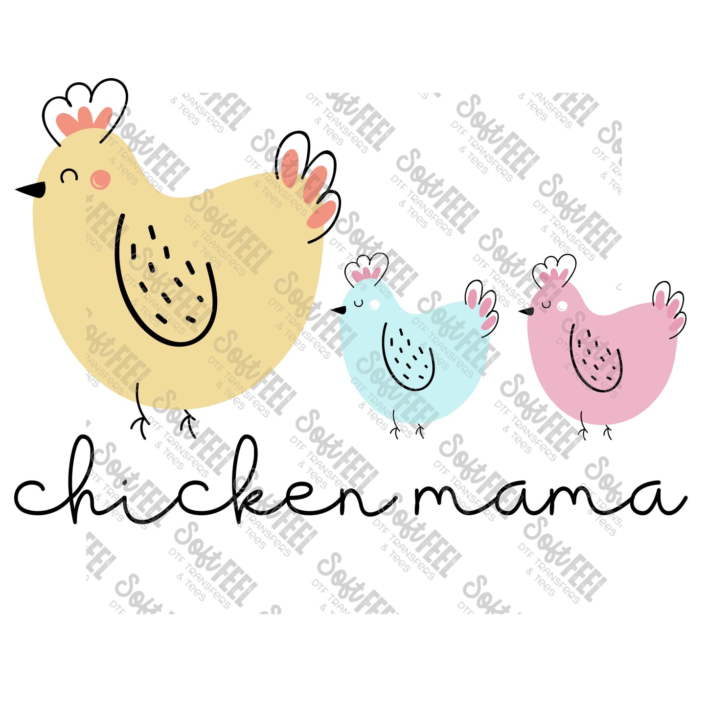 chicken mama - Women's / Country Western - Direct To Film Transfer / DTF - Heat Press Clothing Transfer