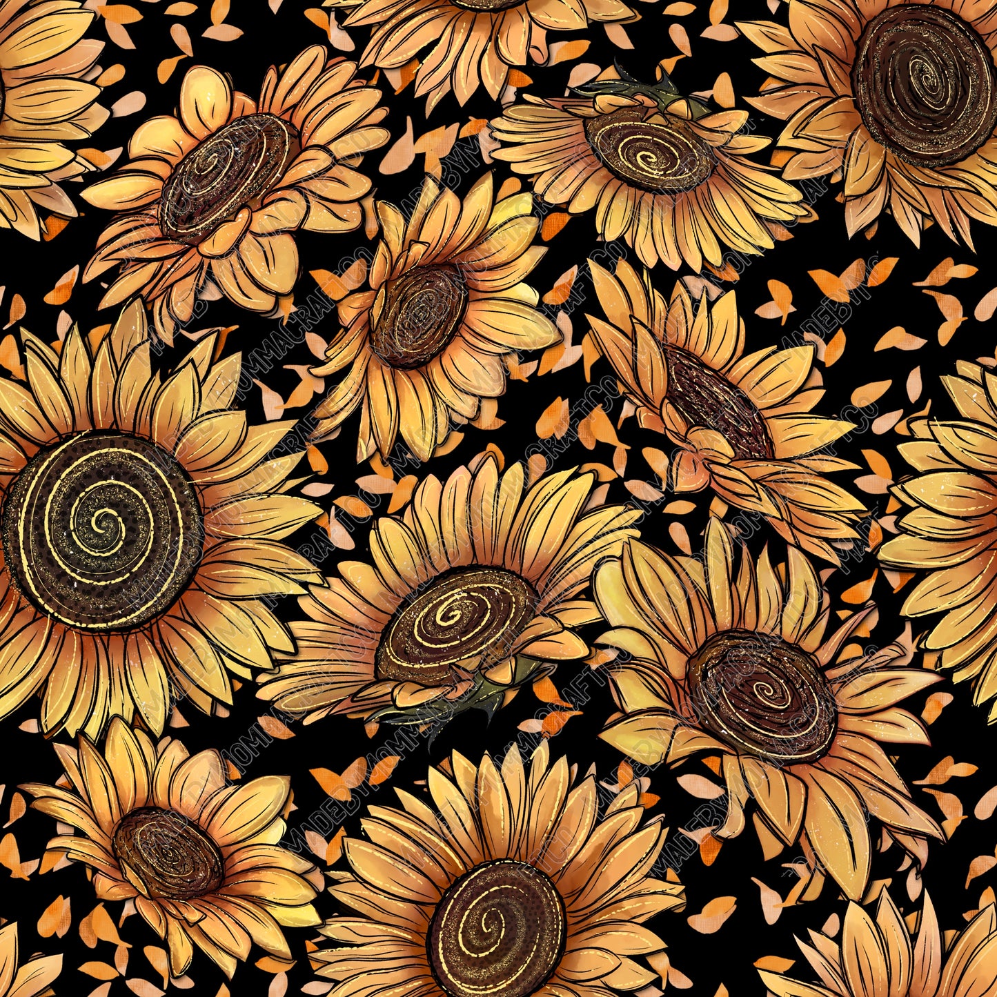 Sunflower Dreams - Vinyl Or Waterslide Seamless Wrap