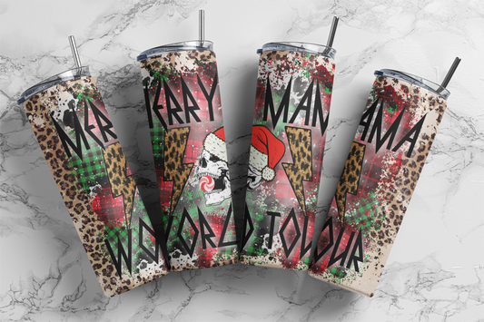 Merry Mama World Tour - Sublimation or Waterslide Wrap - 20oz and 30oz