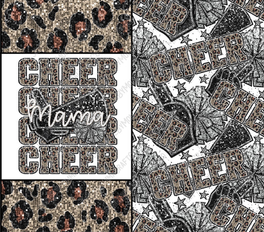 Cheer Mama Tumbler - Sublimation or Waterslide Wrap - 20oz and 30oz