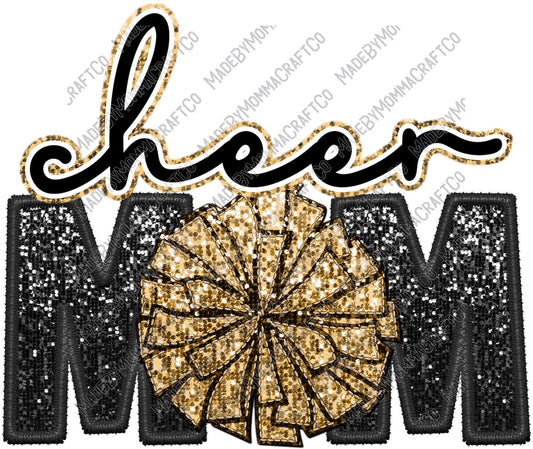 Cheer Mom - School - Cheat Clear Waterslide™ or White Cast Sticker