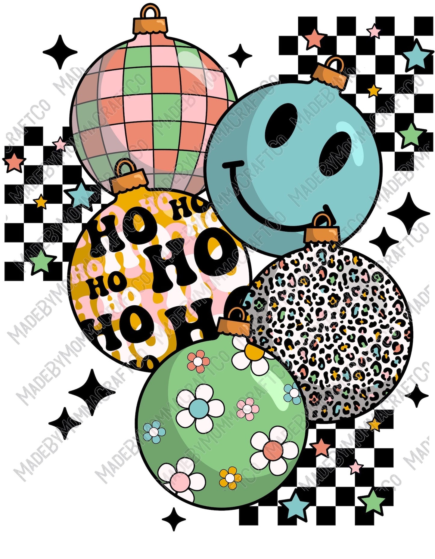 Christmas Balls - Christmas - Cheat Clear Waterslide™ or White Cast Sticker