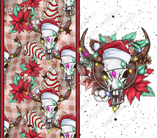 Christmas Boho 1 - Sublimation or Waterslide Wrap - 20oz and 30oz