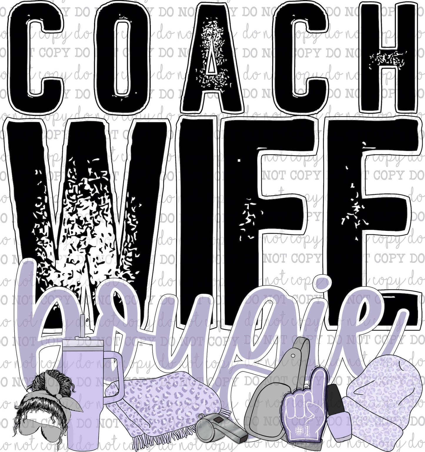 Coach Wife Bougie - Occupations / Women - Cheat Clear Waterslide™ or White Cast Sticker