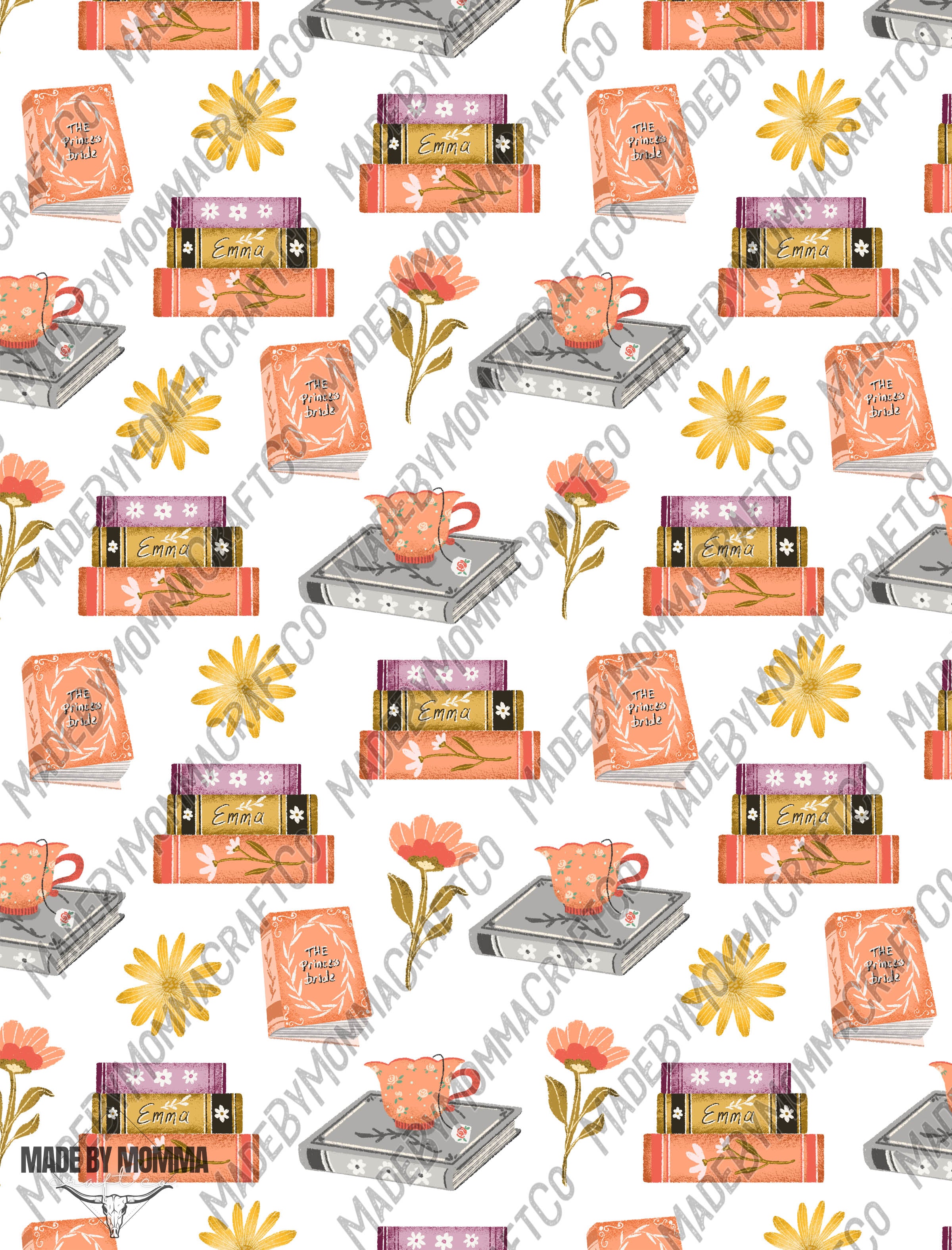 Coral Book Loves Sheets - Cheat Clear Waterslide ™ or Sticker Themed Sheet  Elements Sheet