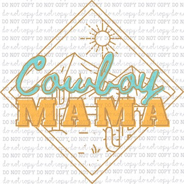 Cowboy Mama - Country Western - Cheat Clear Waterslide™ or White Cast Sticker