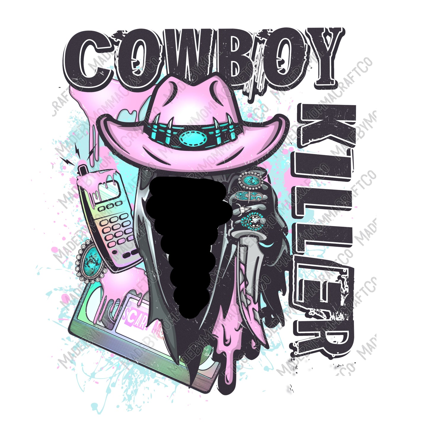 Cowboy Killer - Cheat Clear Waterslide™ or White Cast Sticker