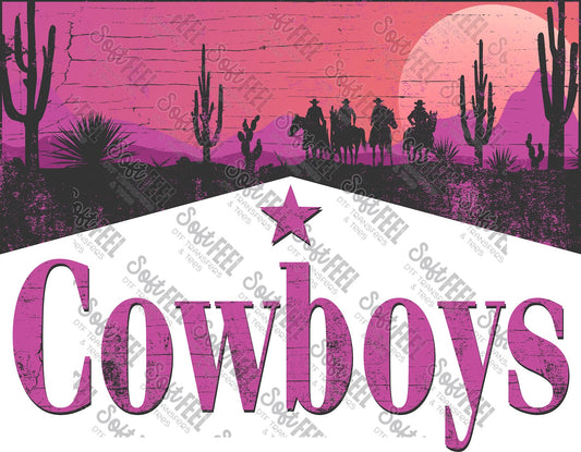 Cowboys - Country Western - Direct To Film Transfer / DTF - Heat Press Clothing Transfer