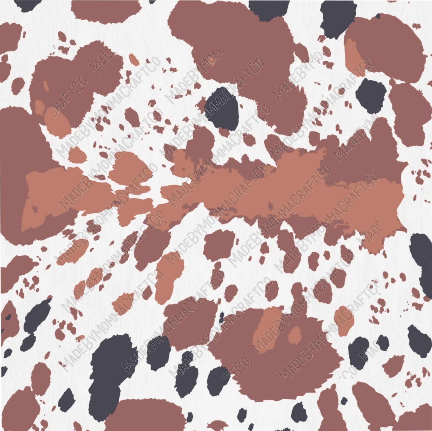 Cowhide Neutrals - Vinyl Or Waterslide Seamless Wrap