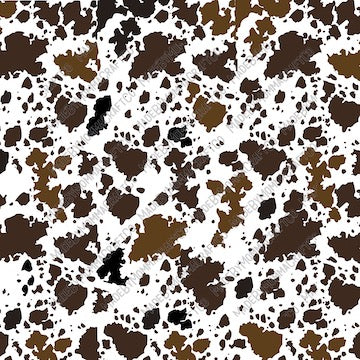 Brown Mixed Cow Spots - Patches or Patterns - Cheat Clear Waterslide™ or Cheat Clear Sticker Decal
