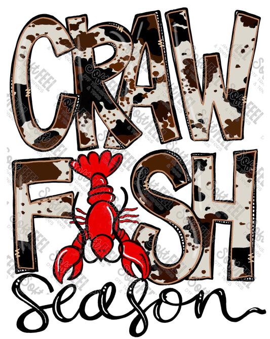 Crawfish Season - Country Western / Fishing - Direct To Film Transfer / DTF - Heat Press Clothing Transfer