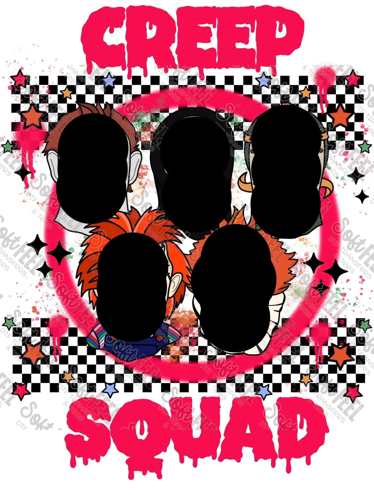 Creep Squad Retro Killers Halloween horror Direct To Film Transfer