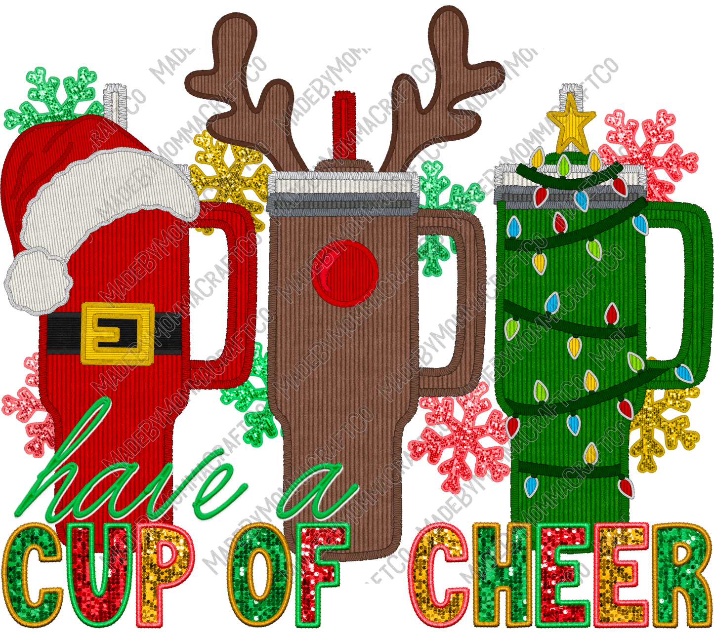 Cup Of Cheer - Cheat Clear Waterslide™ or White Cast Sticker