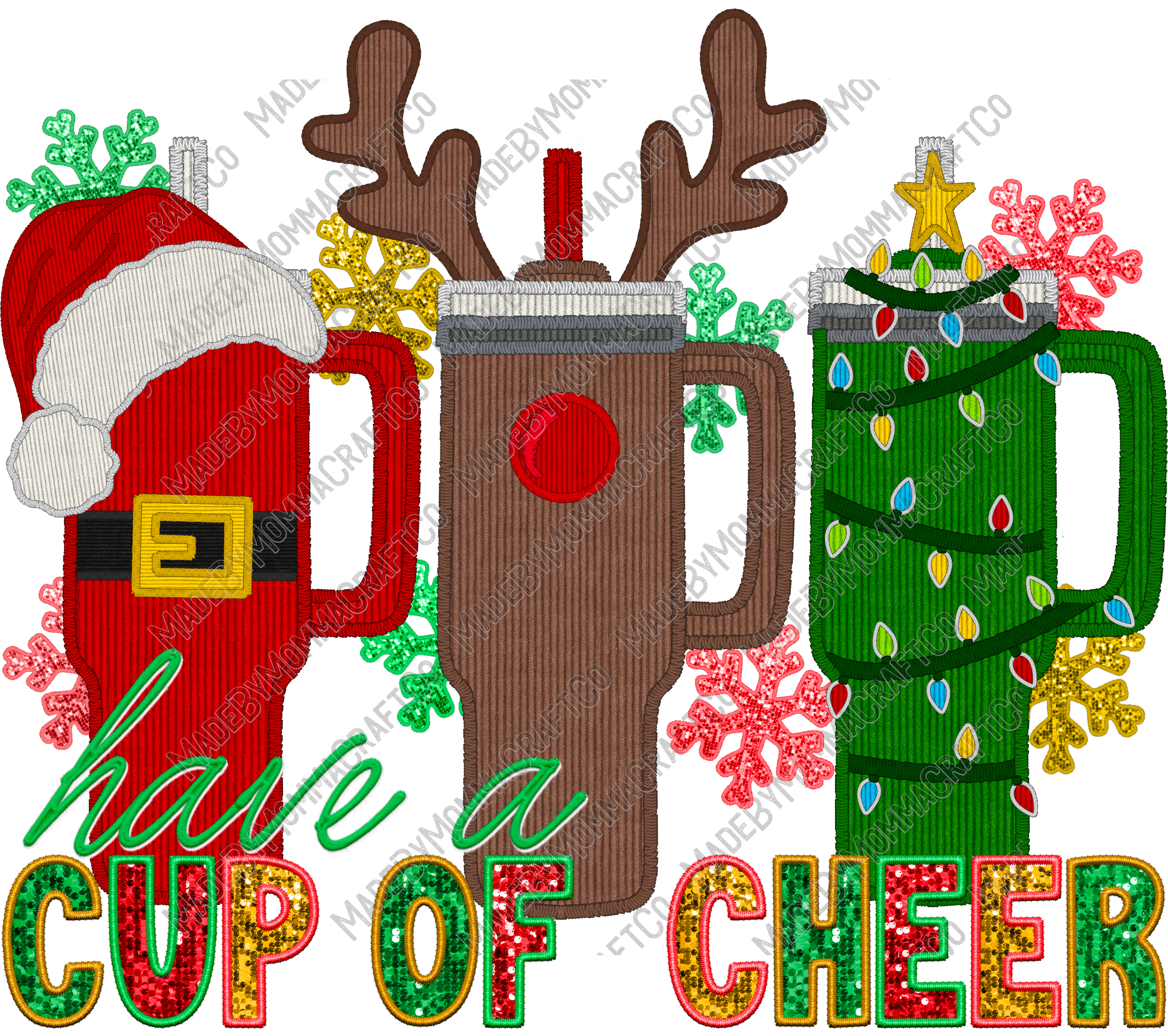 Cup Of Cheer - Cheat Clear Waterslide™ or White Cast Sticker