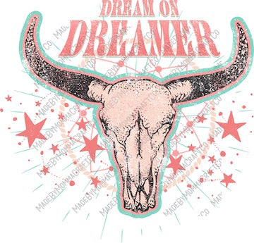 Dream On Dreamer - Country Western - Cheat Clear Waterslide™ or White Cast Sticker