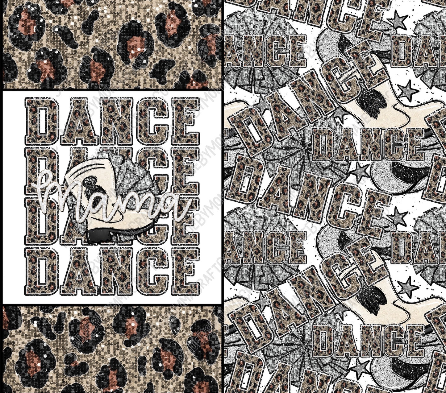 Dance Mama Tumbler - Sublimation or Waterslide Wrap - 20oz and 30oz