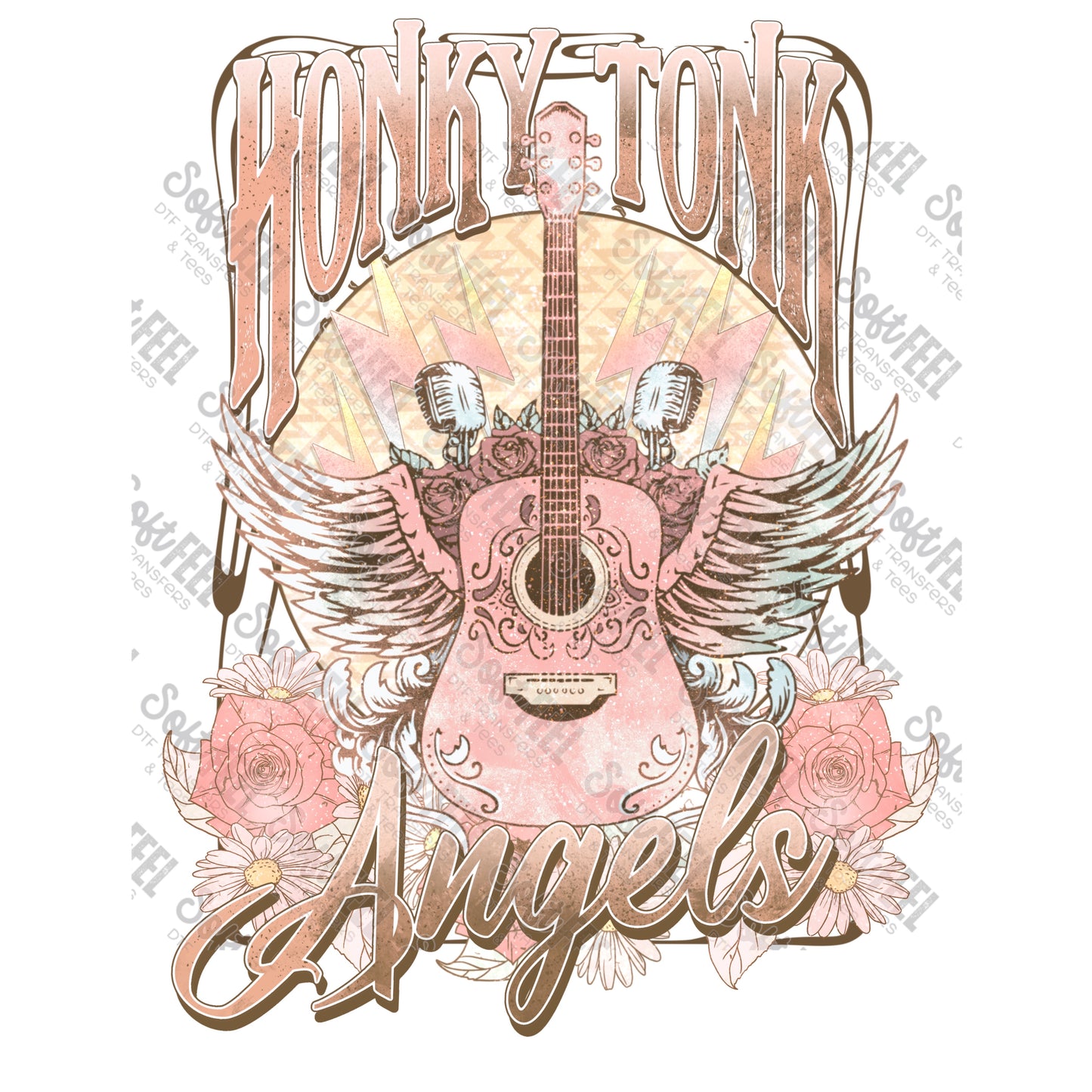 Honkey Tonk Angels - Womens / Western - Direct To Film Transfer / DTF - Heat Press Clothing Transfer