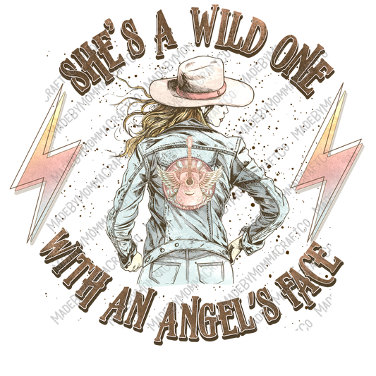 Wild One Western Cowgirl - Cheat Clear Waterslide™ or White Cast Sticker