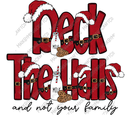 Deck The Halls - Christmas - Cheat Clear Waterslide™ or White Cast Sticker