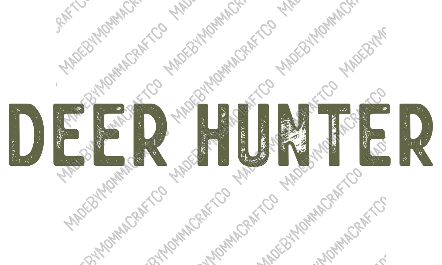 Deer Hunter - Deer Hunting - Country Western - Cheat Clear Waterslide™ or White Cast Sticker