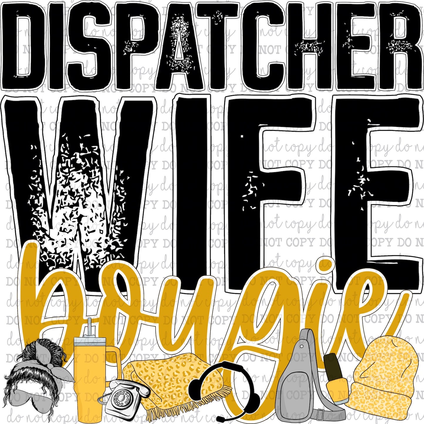 Dispatcher Wife Bougie - Occupations / Women - Cheat Clear Waterslide™ or White Cast Sticker