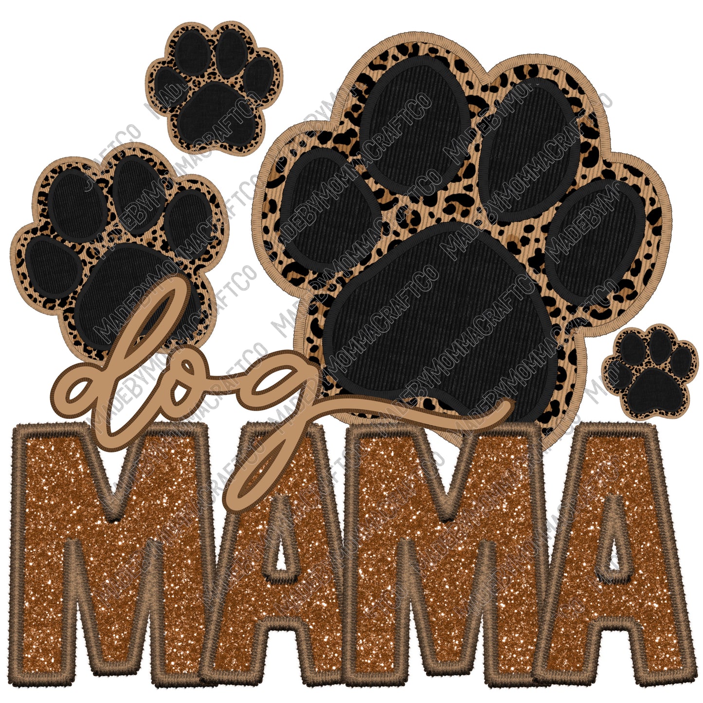 Dog Mama - Dog - Cheat Clear Waterslide™ or White Cast Sticker