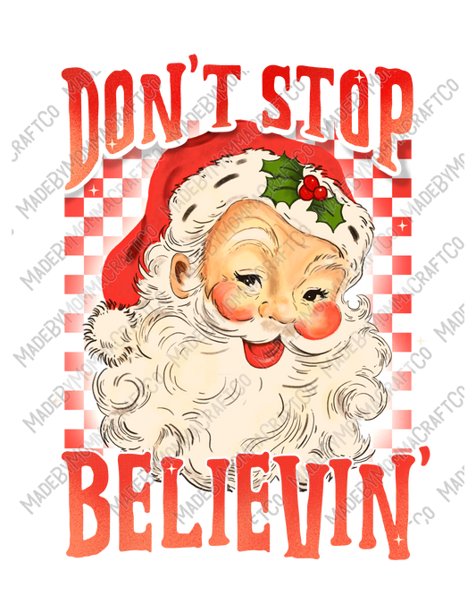 Don't Stop Believin - Cheat Clear Waterslide™ or White Cast Sticker