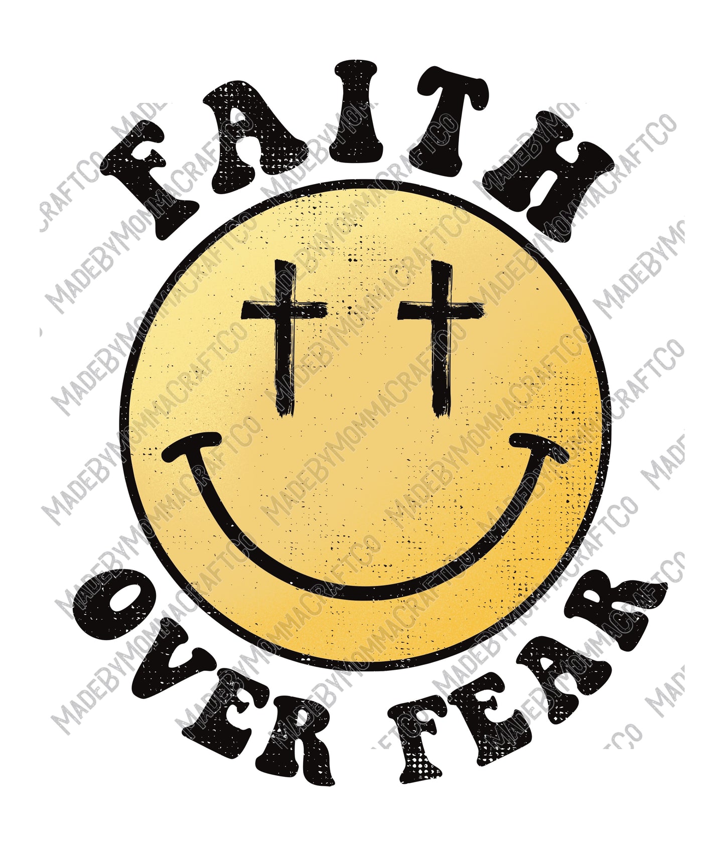 Faith Over Fear - Christian - Cheat Clear Waterslide™ or White Cast Sticker