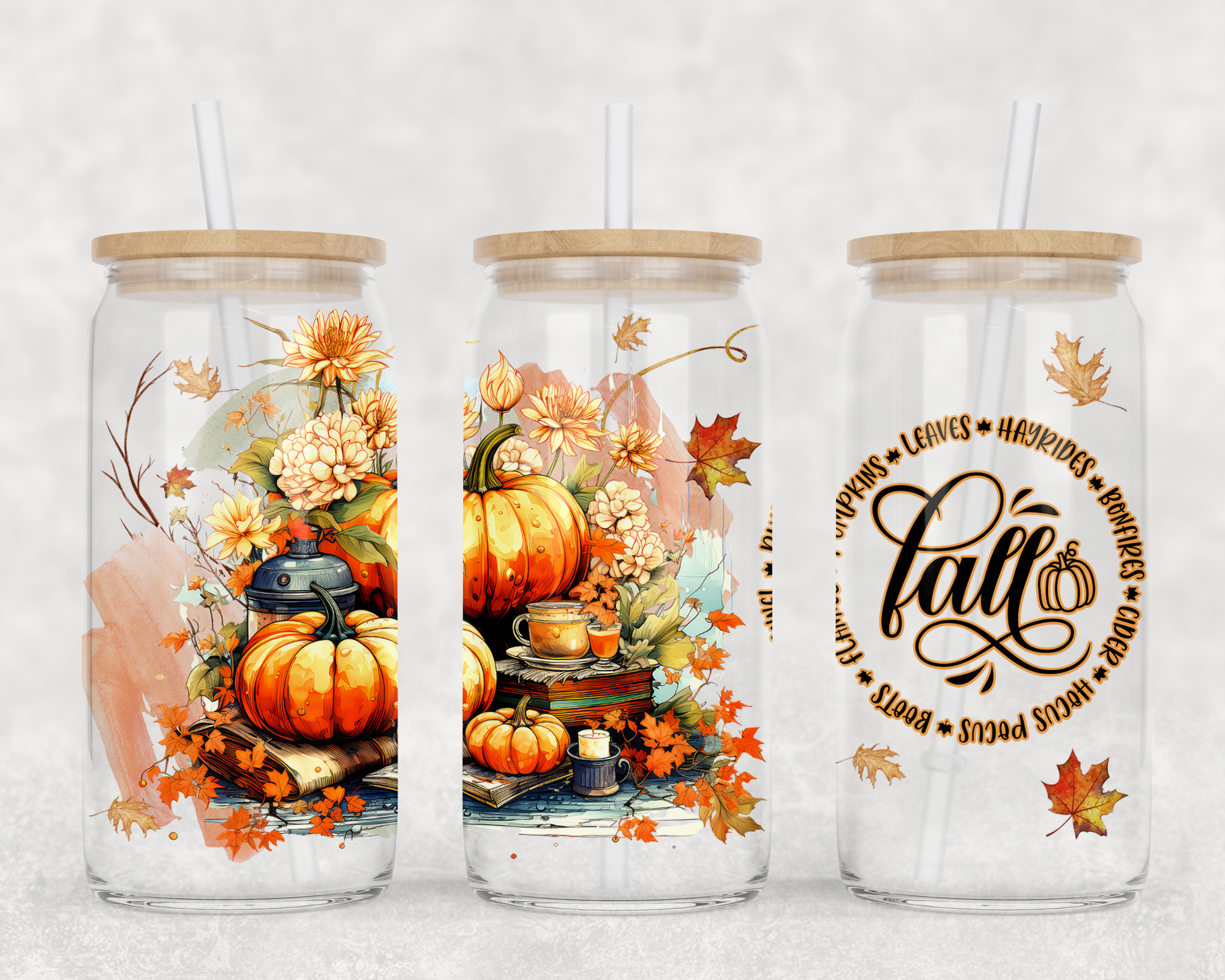 Fall Sublimation Libbey Can Wrap