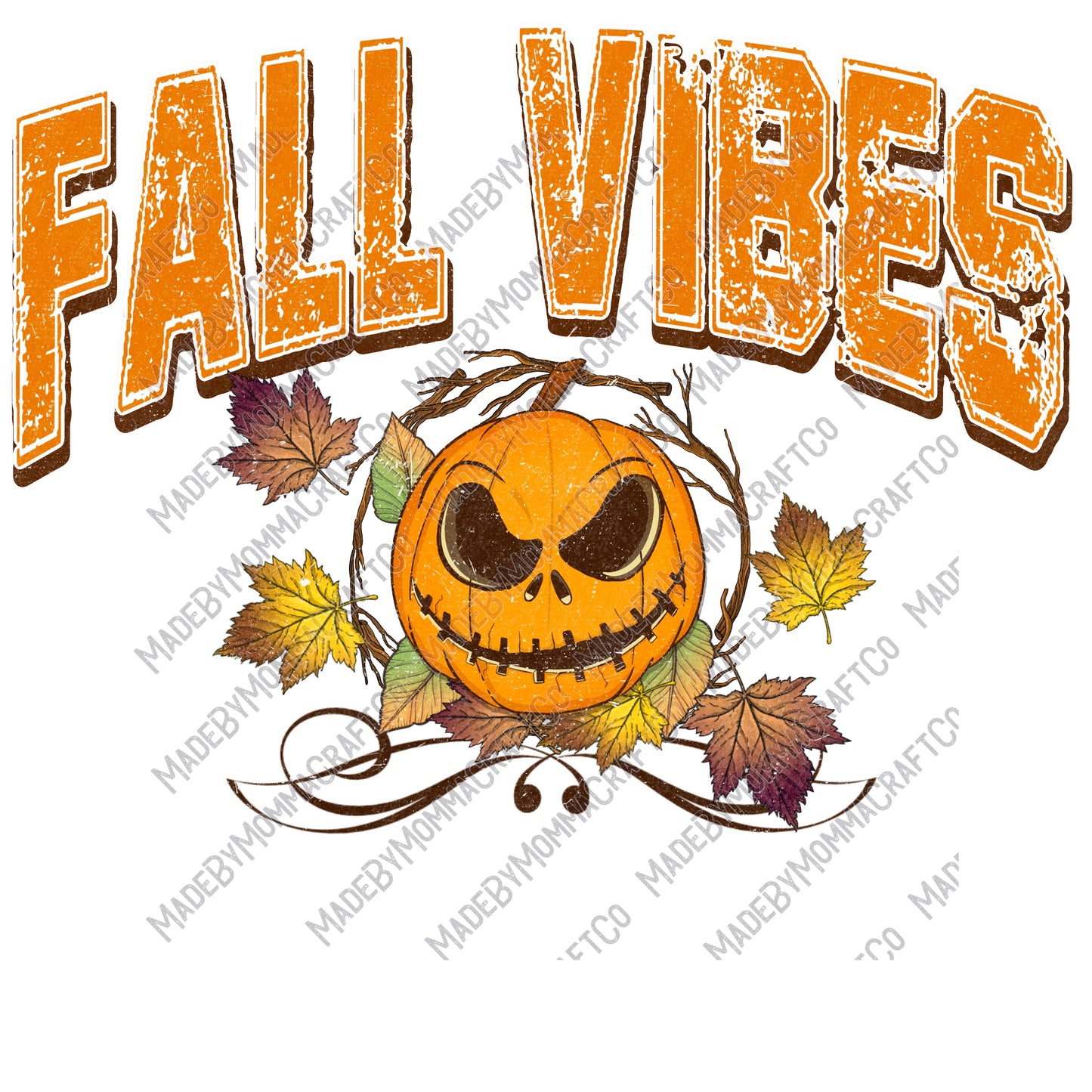 Fall Vibes - Fall - Cheat Clear Waterslide™ or White Cast Sticker