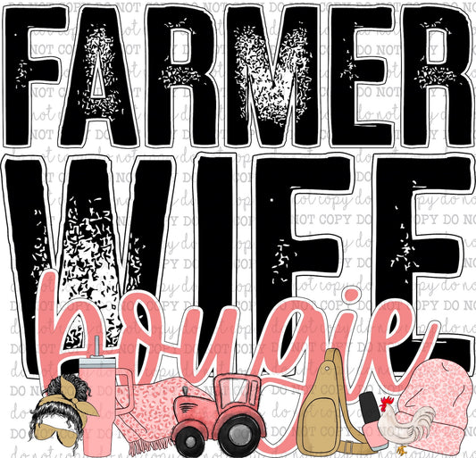 Farmer Wife Bougie - Occupations / Women - Cheat Clear Waterslide™ or White Cast Sticker