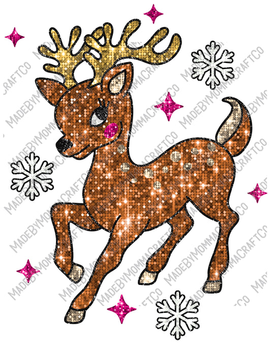 Faux Doe - Christmas - Cheat Clear Waterslide™ or White Cast Sticker