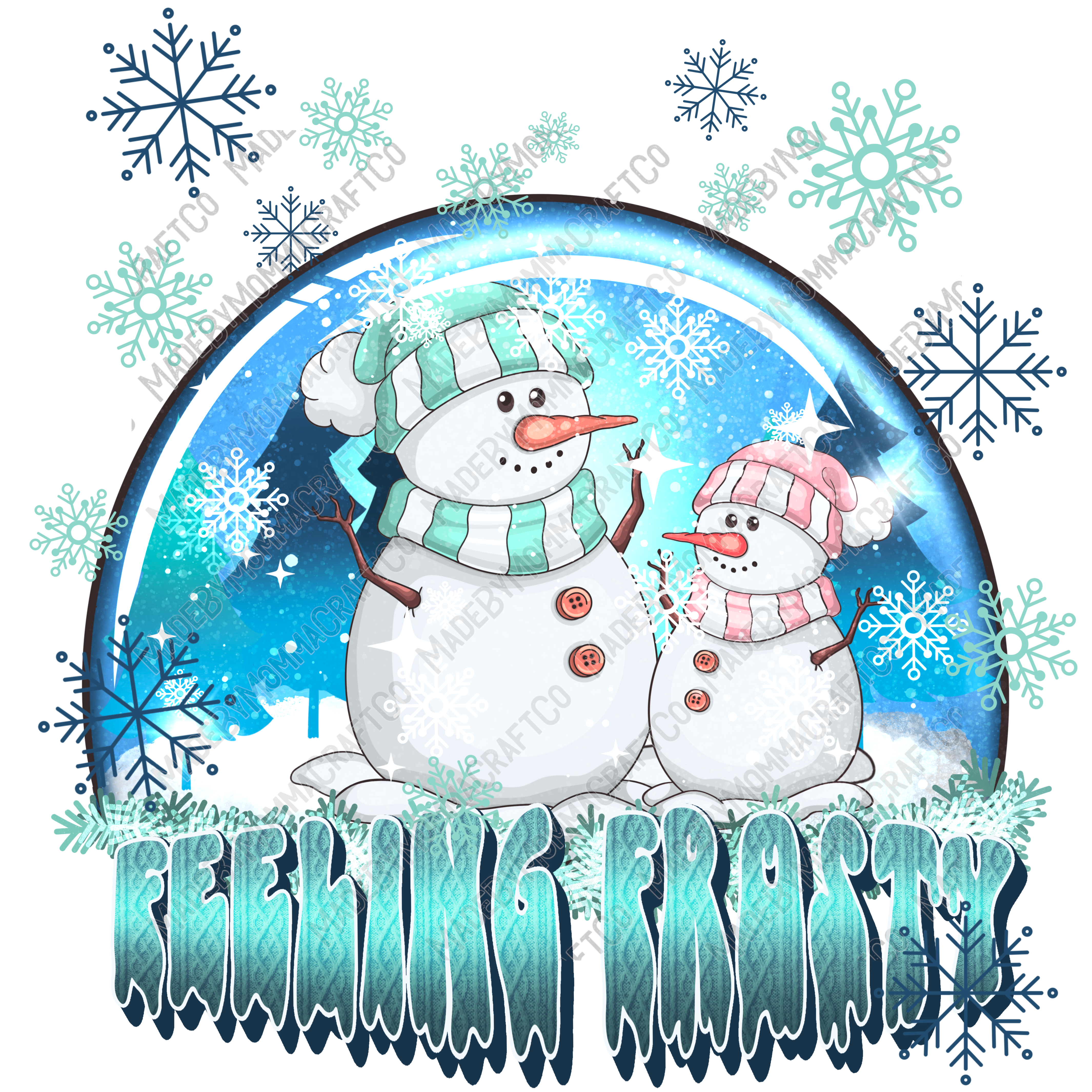 Feeling Frosty - Cheat Clear Waterslide™ or White Cast Sticker