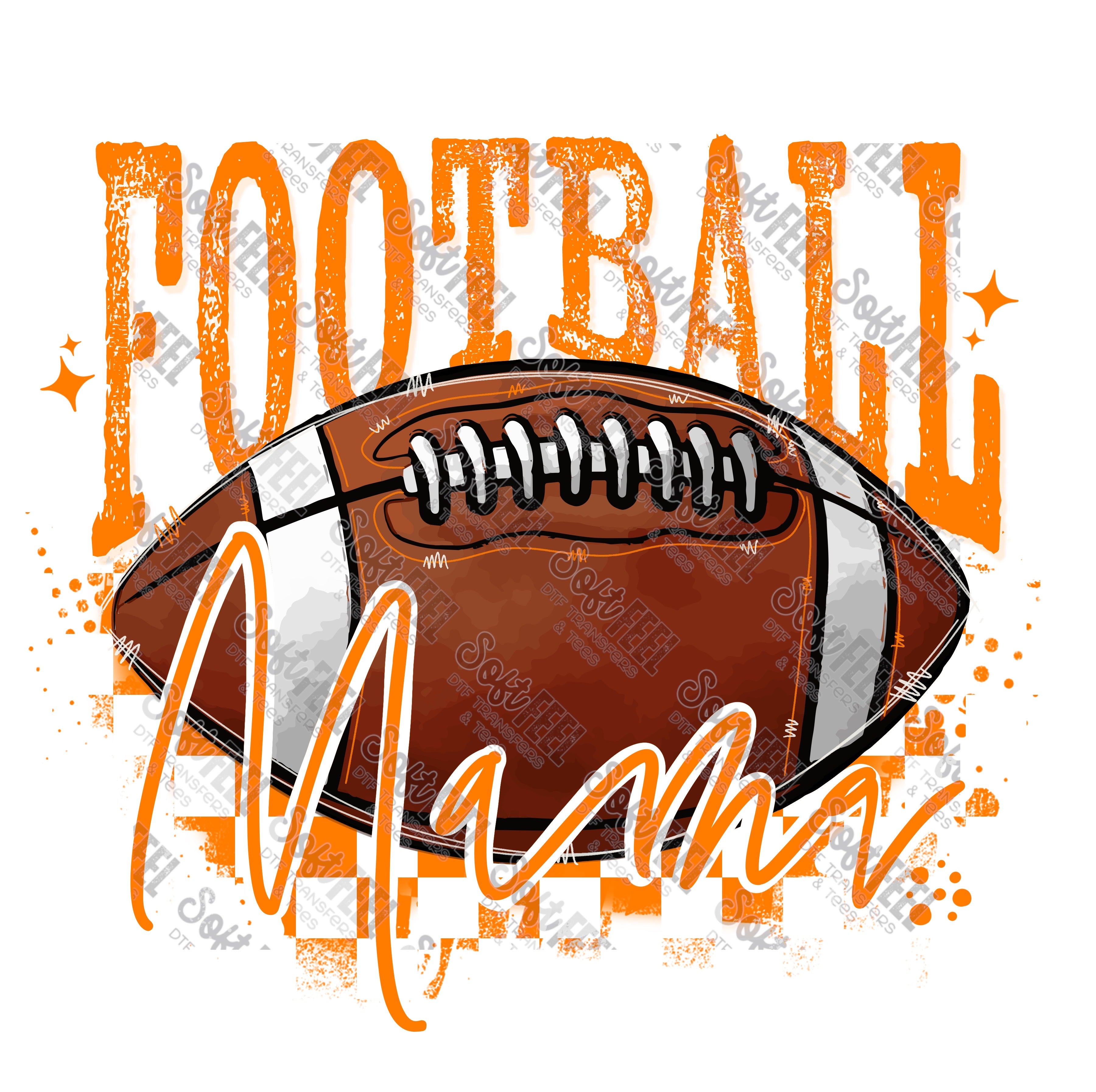 Football Mama 10 - Women&#39;s / Sports - Direct To Film Transfer / DTF - Heat Press Clothing Transfer