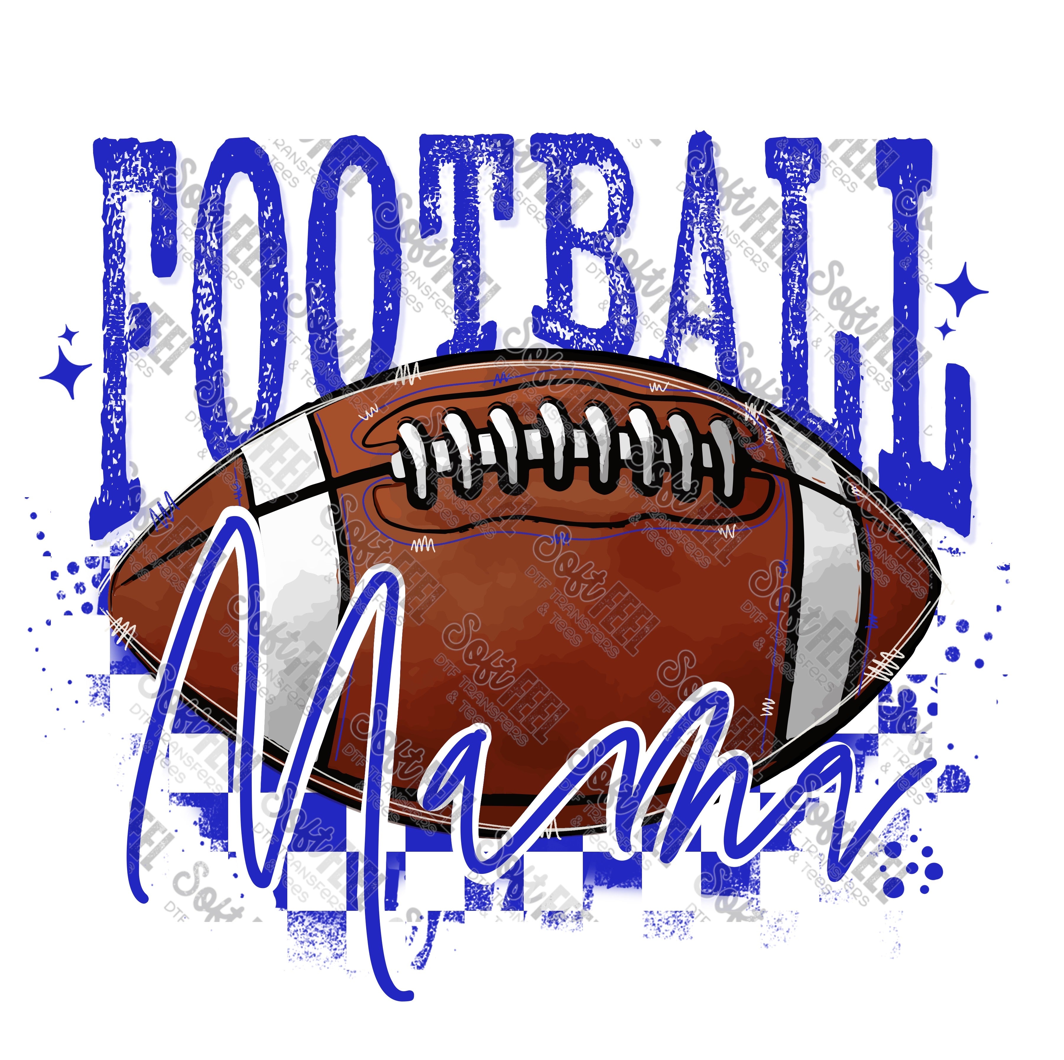 Football Mama 3 - Women&#39;s / Sports - Direct To Film Transfer / DTF - Heat Press Clothing Transfer