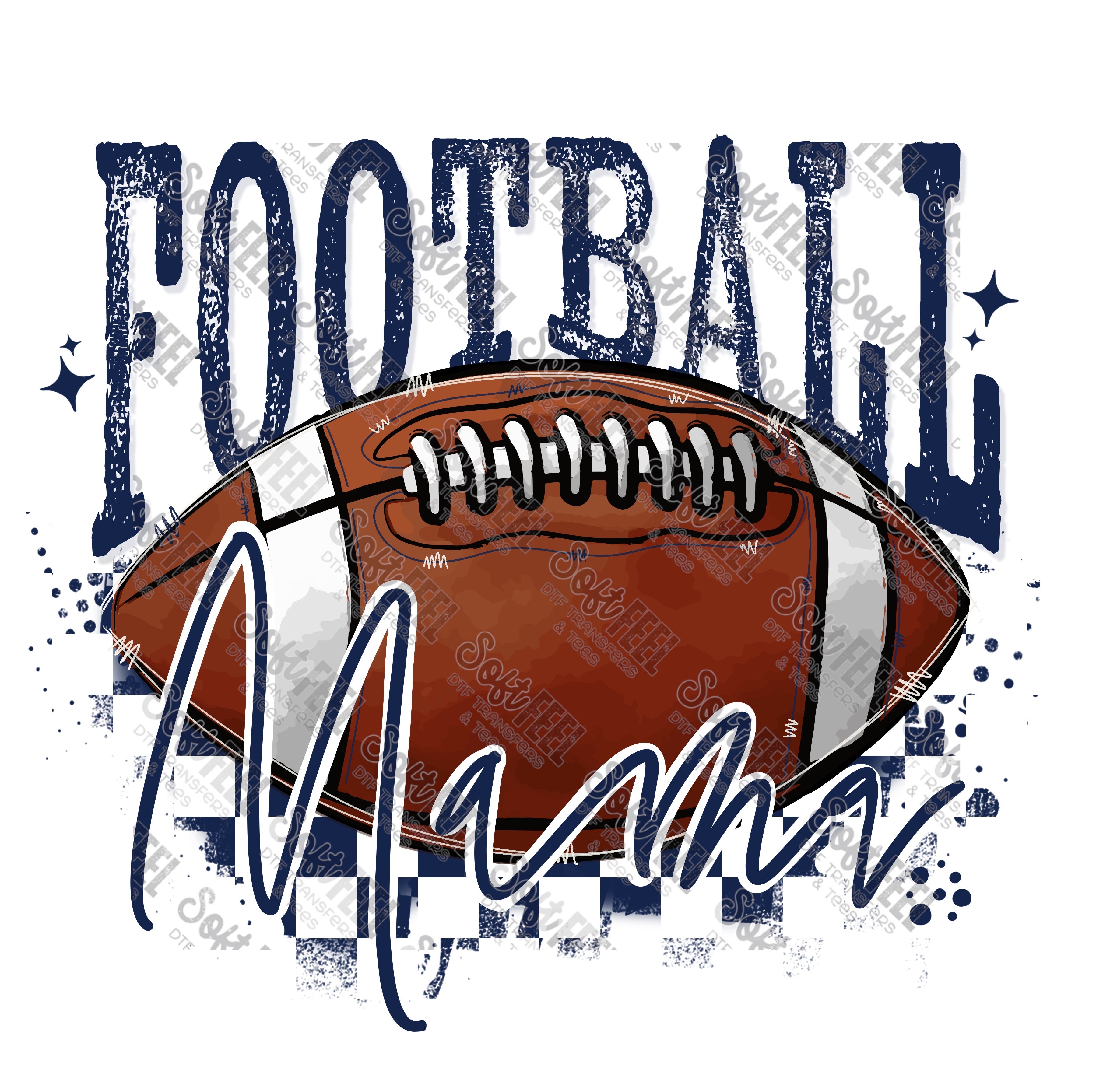 Football Mama 4 - Women&#39;s / Sports - Direct To Film Transfer / DTF - Heat Press Clothing Transfer