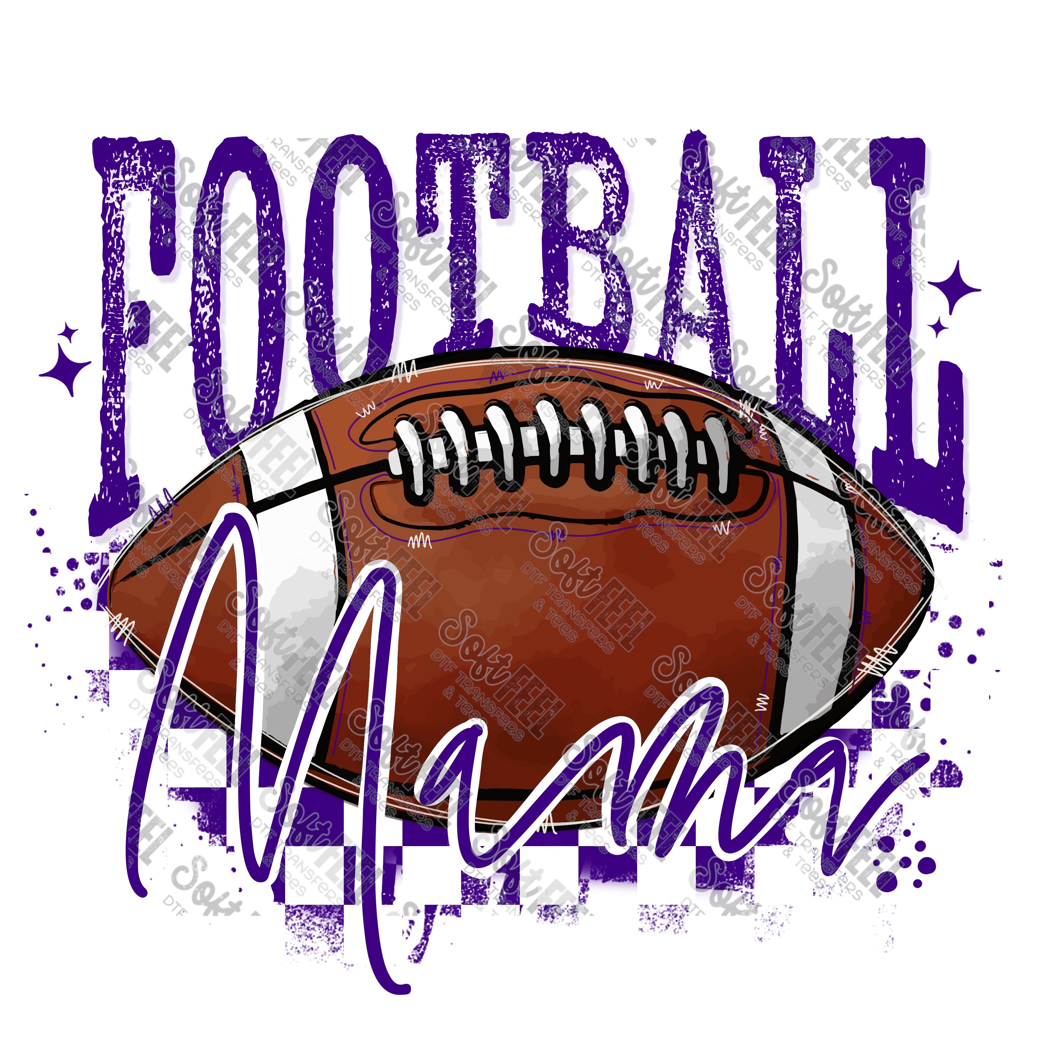 Football Mama 6 - Women&#39;s / Sports - Direct To Film Transfer / DTF - Heat Press Clothing Transfer