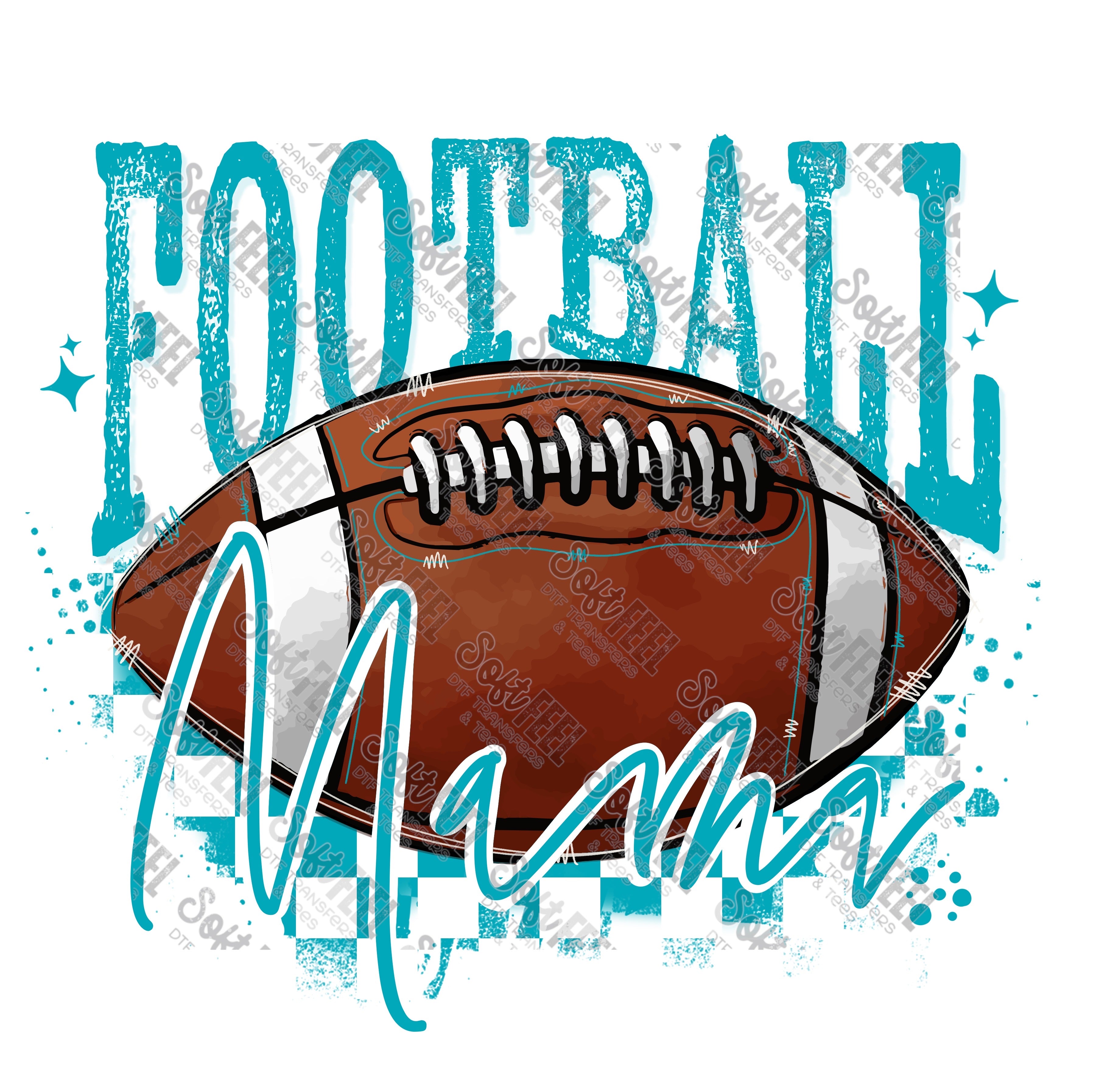 Football Mama 7 - Women&#39;s / Sports - Direct To Film Transfer / DTF - Heat Press Clothing Transfer