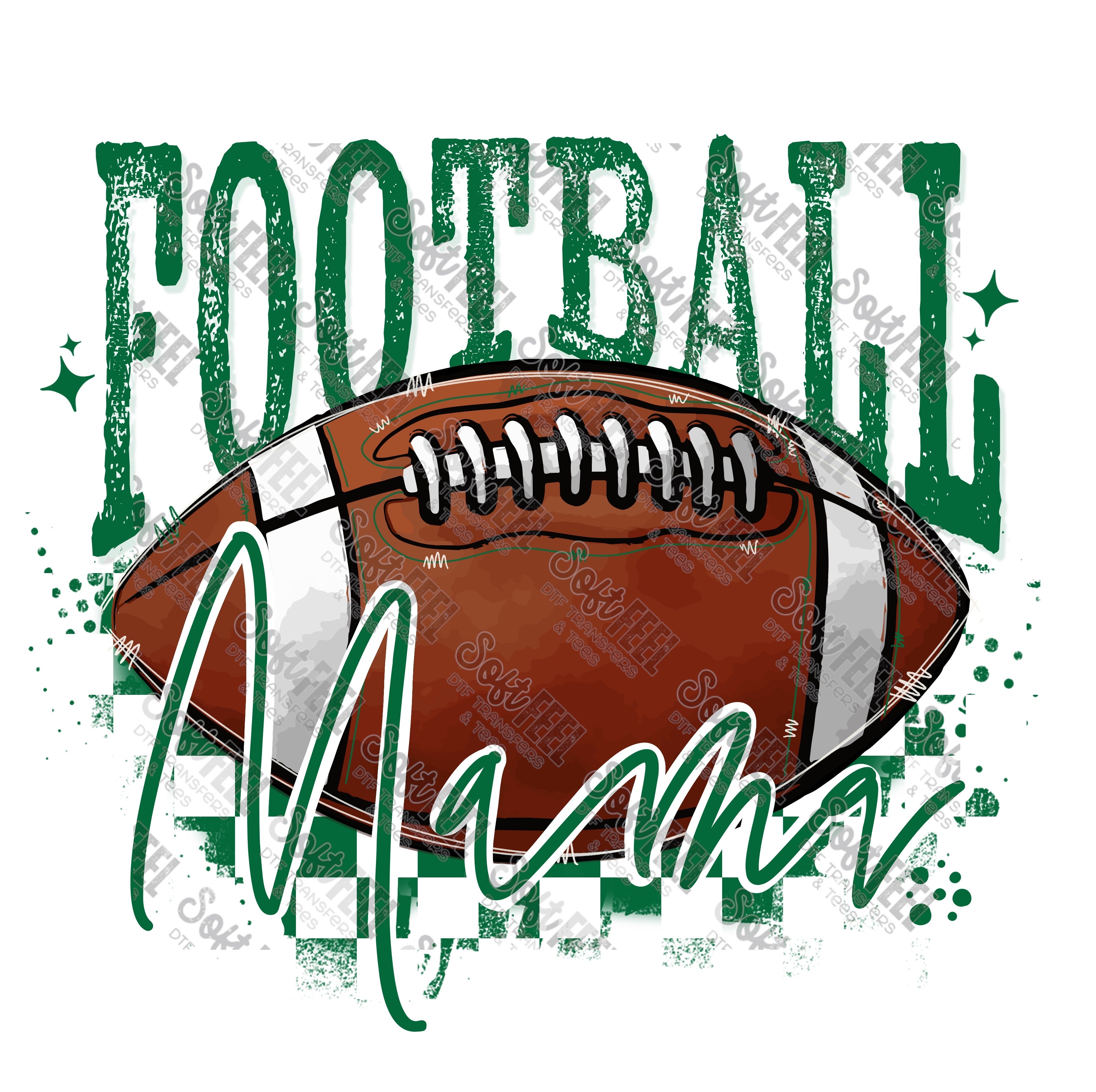 Football Mama 8 - Women&#39;s / Sports - Direct To Film Transfer / DTF - Heat Press Clothing Transfer