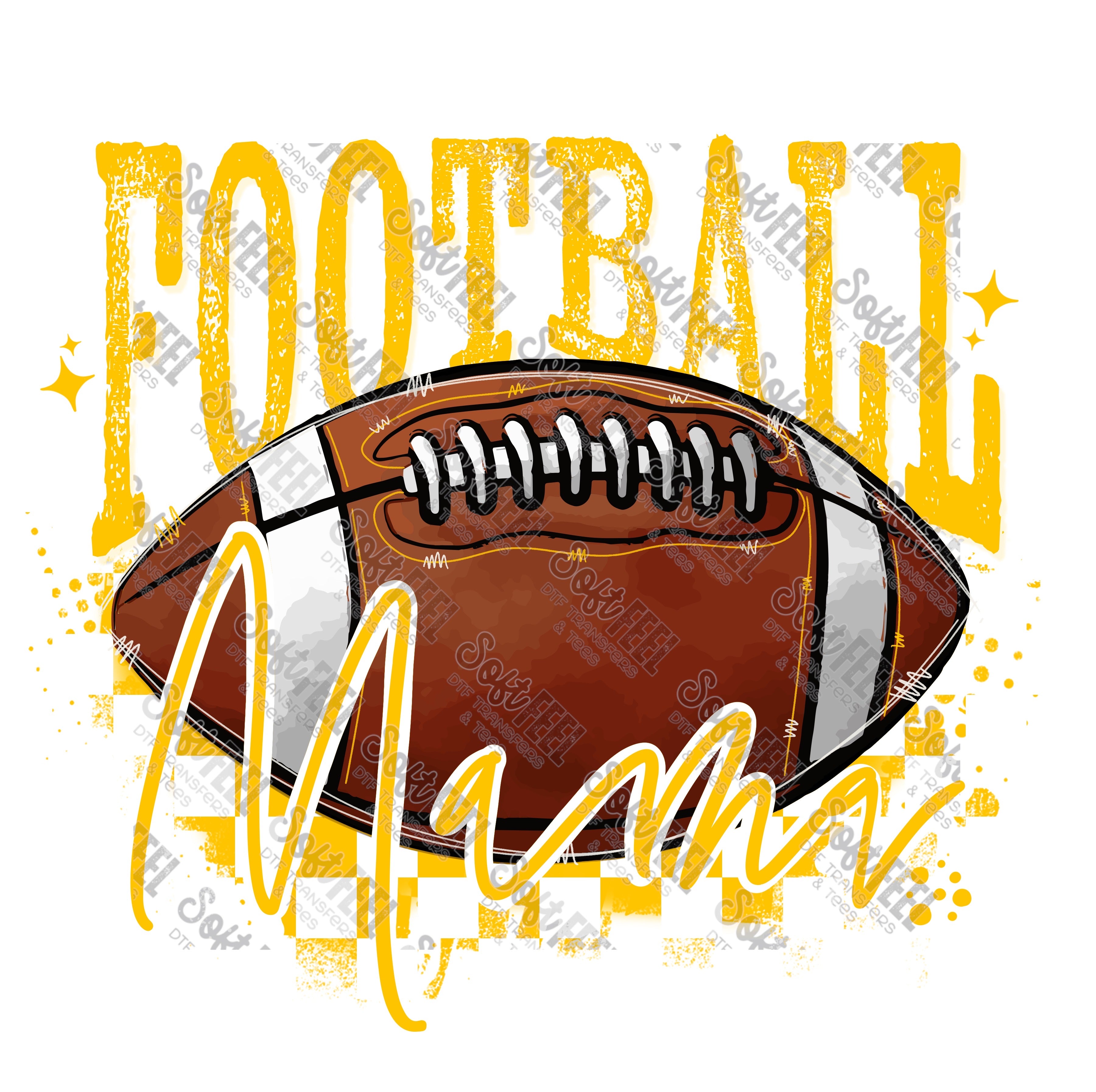 Football Mama 9 - Women&#39;s / Sports - Direct To Film Transfer / DTF - Heat Press Clothing Transfer