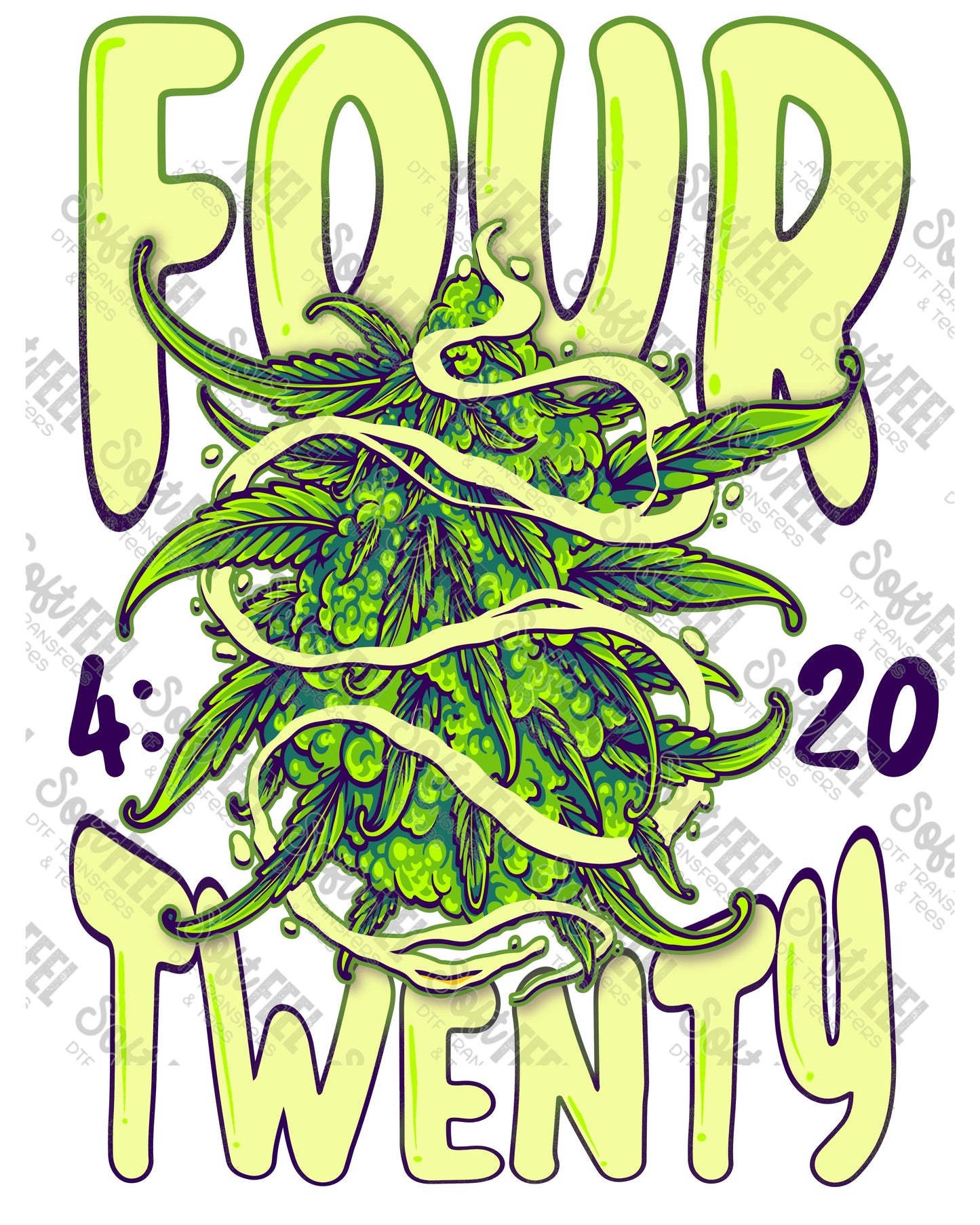 Four Twenty - Weed / Marijuana - Direct To Film Transfer / DTF - Heat Press Clothing Transfer