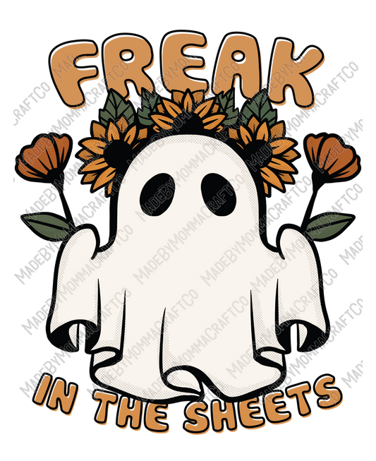 Freak in the Sheets Ghost - Halloween - Cheat Clear Waterslide™ or White Cast Sticker