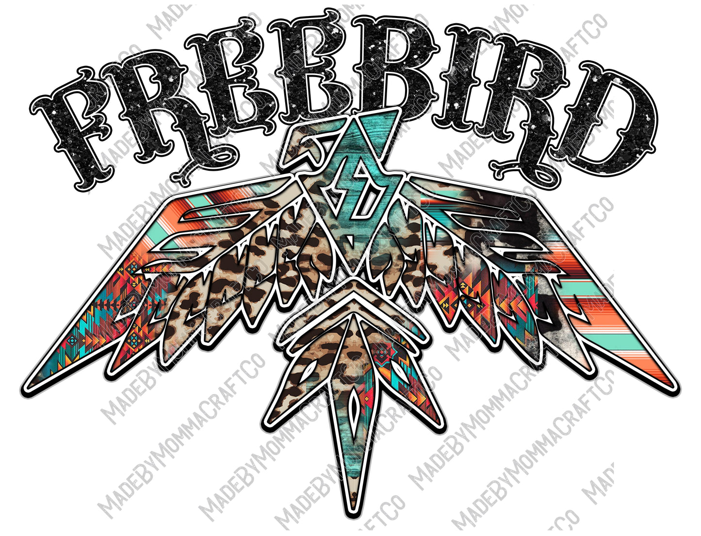 Freebird Thunderbird - music / retro - Cheat Clear Waterslide™ or White Cast Sticker