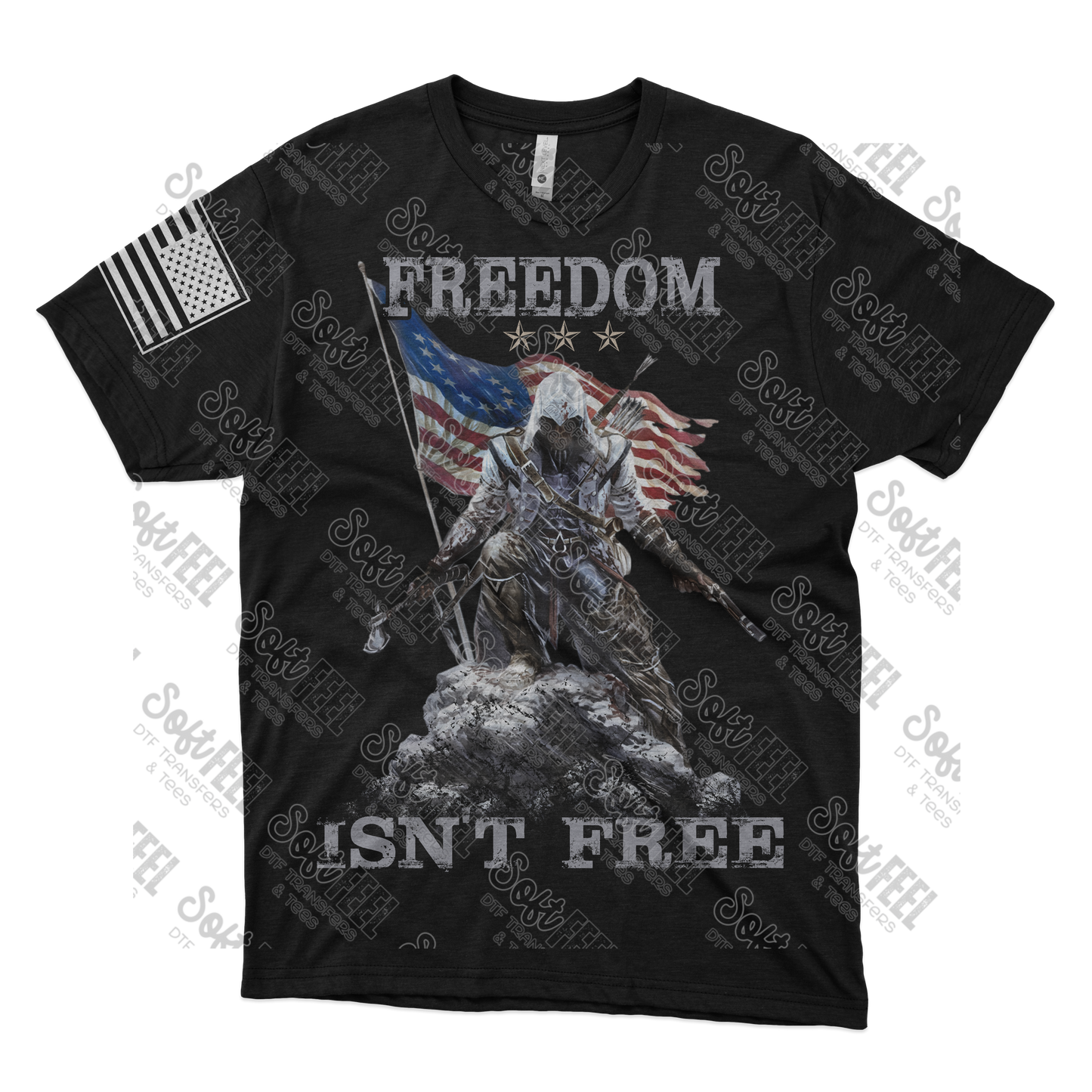 Freedom isn't free - Men's / Patriotic - Direct To Film Transfer / DTF - Heat Press Clothing Transfer